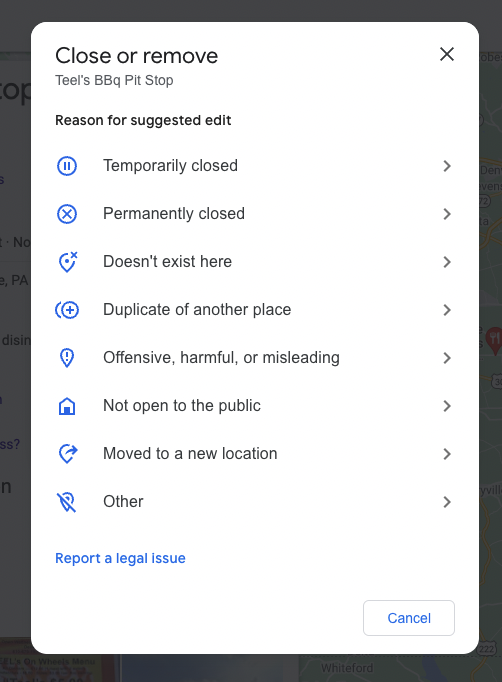 Managing User/Google Edits step 2