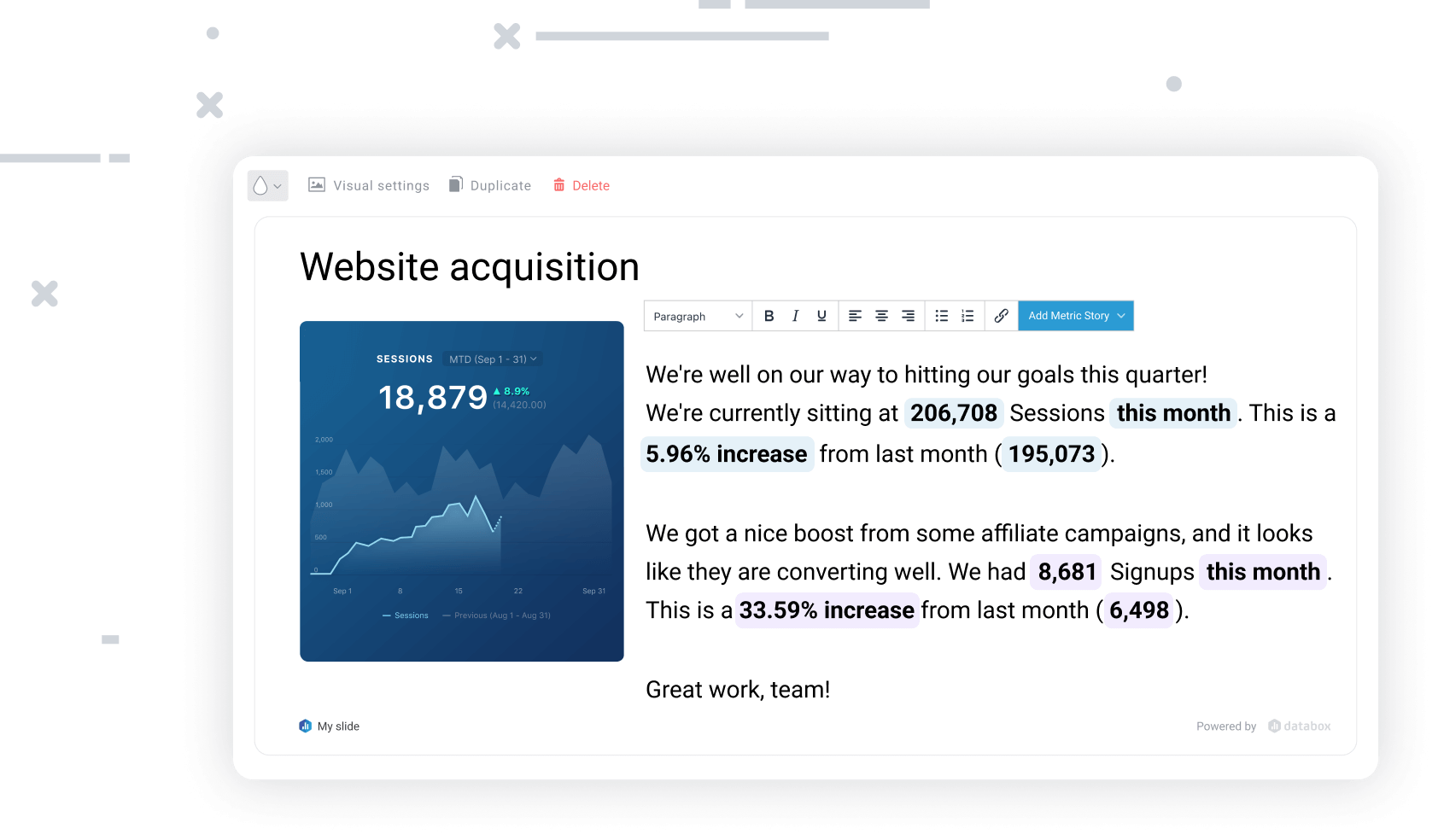 Data Story - Dashboard Reporting