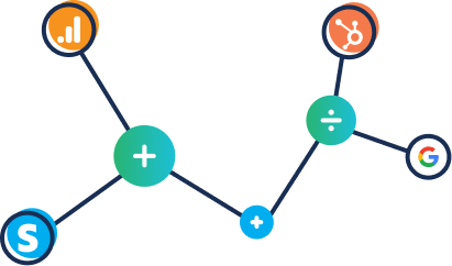 With Databox You Can Perform Custom Data Calculations across all your data sources