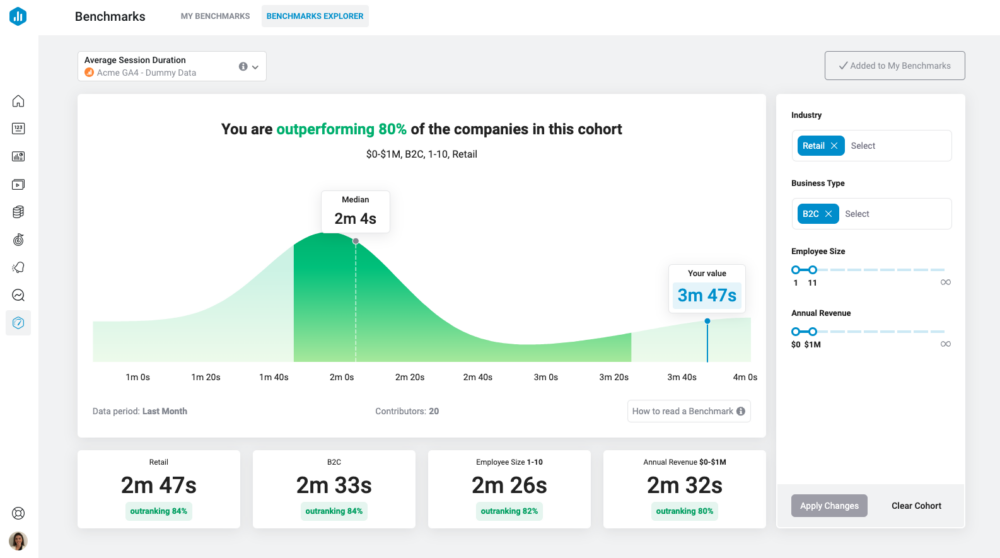 Benchmarks Explorer 