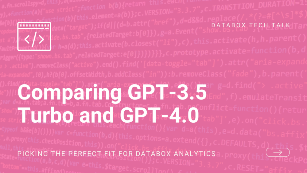 <strong>ChatGPT Models: Choosing the Right Fit for Databox Analytics</strong>